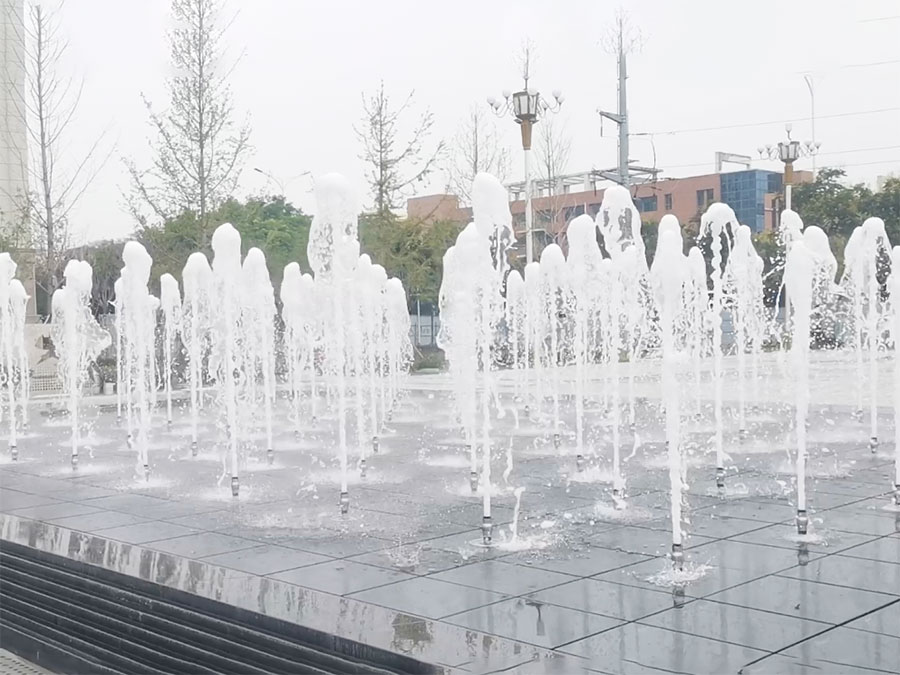 寒亭区政府广场音乐喷泉