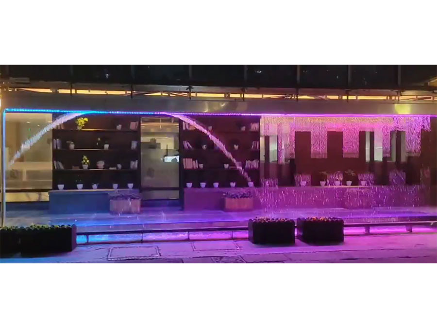 杭州梦想小镇数字水帘