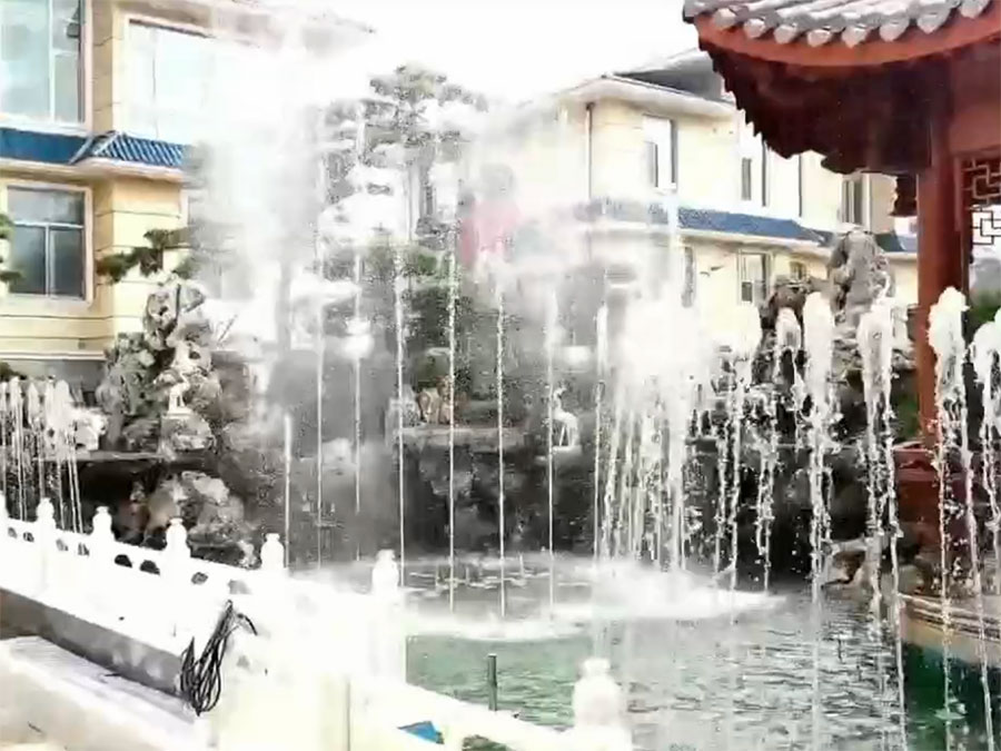 青州别墅区假山喷泉