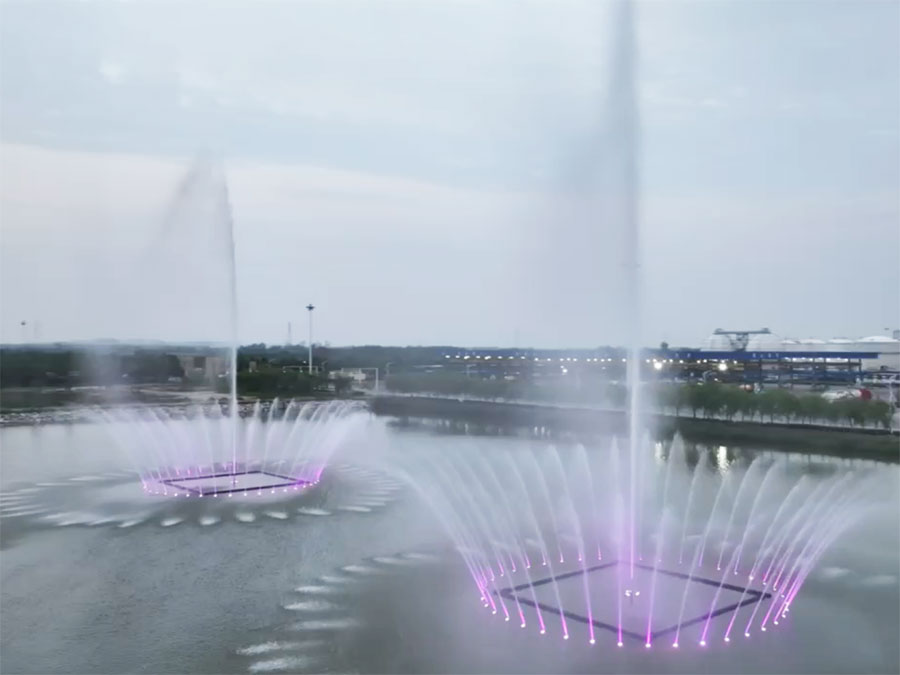 阳信科宇湖内双花篮