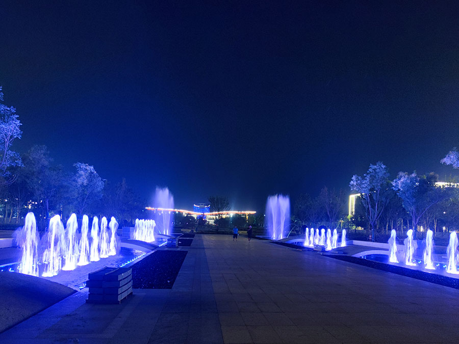 利津办公广场音乐喷泉