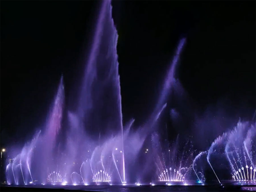 利津凤凰公园音乐喷泉