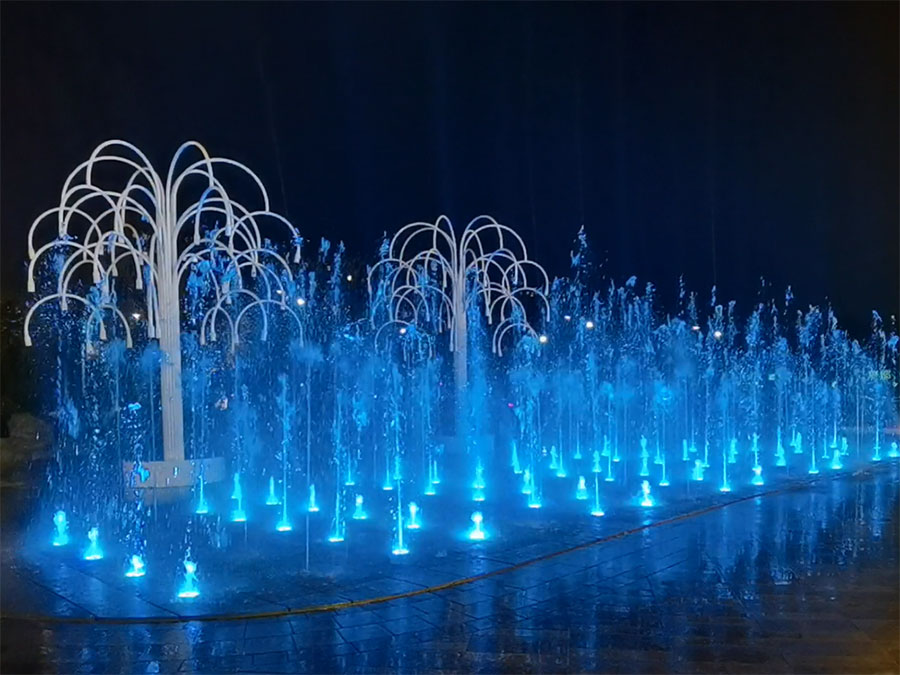 曲阜瑞马广场矩阵跑泉