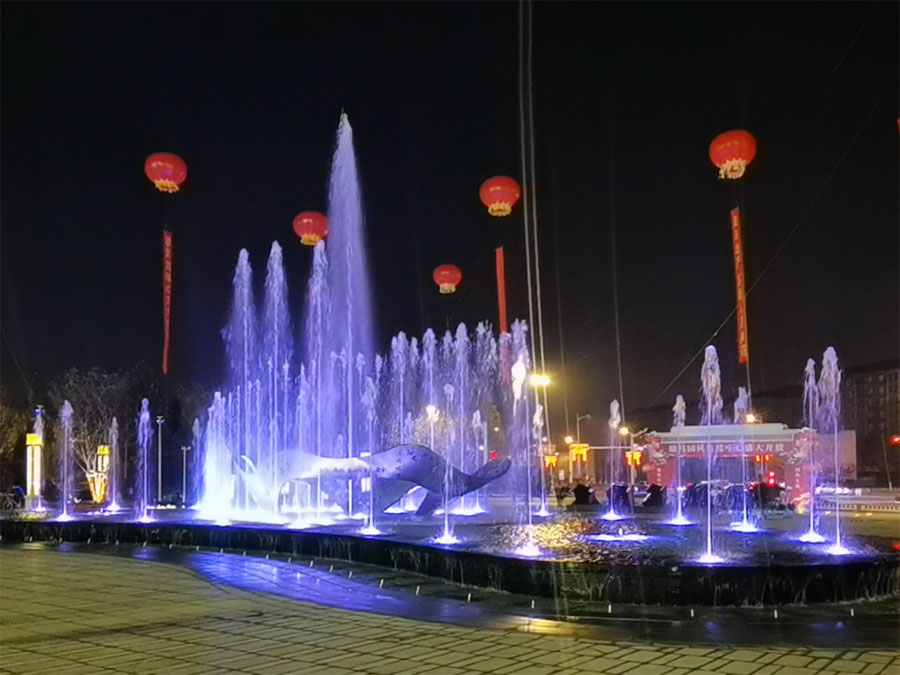 曲阜瑞马广场音乐喷泉