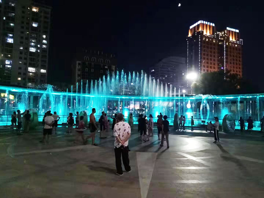 威海公园沿海喷泉