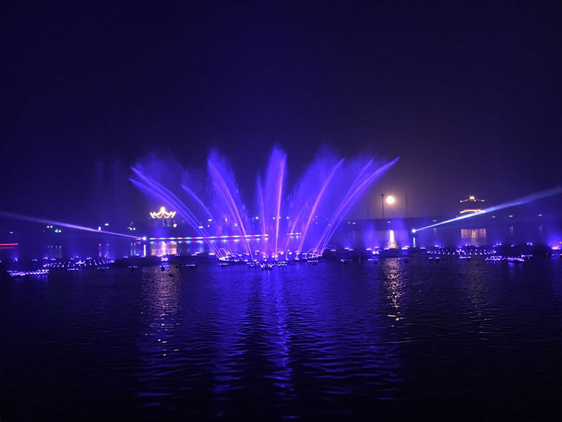 河南鹿邑上清湖大型音乐喷泉